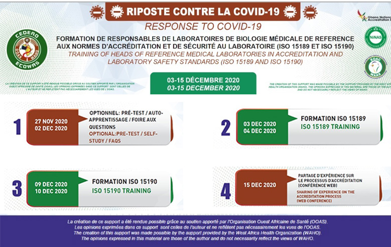 SOAC - Formation des responsables de laboratoire de biologie médicale de référence aux normes d’accréditation et de sécurité au laboratoire (ISO 15189 et ISO 15190)